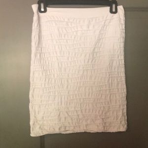 Last Tango White Stretch Skirt